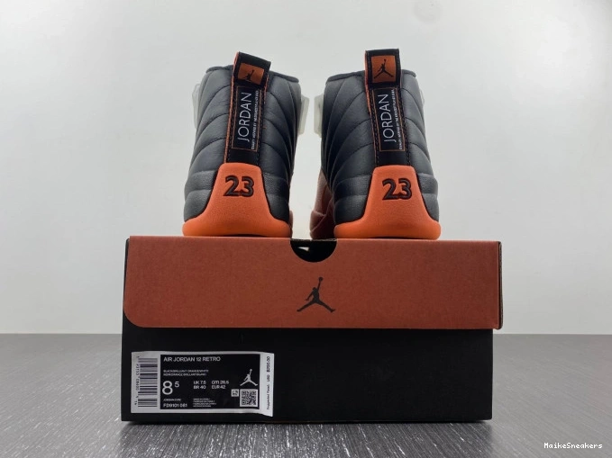 MaikeSneakers Orange Jordan Air 12 FD9101-081 Brilliant WMNS 0731